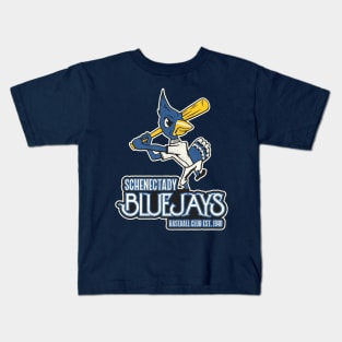 Defunct Schenectady Bluejays Baseball Team Kids T-Shirt